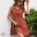 Women Clothing Summer Loose Sexy Solid Color Super Mori Dress - Quality Home Clothing| Beauty