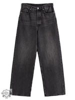 High Rise Wide Leg Denim Jeans - QH Clothing