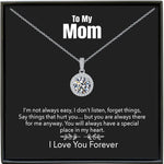 Elegant Lunar Glow Diamond Necklace for Mom -  QH Clothing