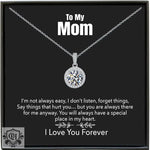 Elegant Lunar Glow Diamond Necklace for Mom -  QH Clothing