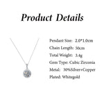 Elegant Lunar Glow Diamond Necklace for Mom -  QH Clothing