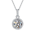 Elegant Lunar Glow Diamond Necklace for Mom -  QH Clothing