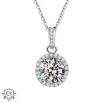 Elegant Lunar Glow Diamond Necklace for Mom -  QH Clothing