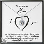 Elegant Lunar Glow Diamond Necklace for Beloved Mother -  QH Clothing