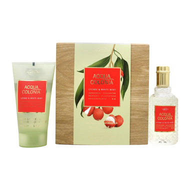 Mäurer & Wirtz 4711 Acqua Colonia Lychee & White Mint Gift Set 50ml EDC + 75ml Shower Gel - Fragrance