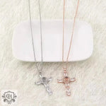 The Majestic Gemstone Cross Projection Necklace -  QH Clothing