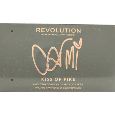 Makeup Revolution x Carmi Kiss On Fire Sminkpalett 10 x 2g Ögonskugga + 2 x 3.5g Highlighter - Makeup