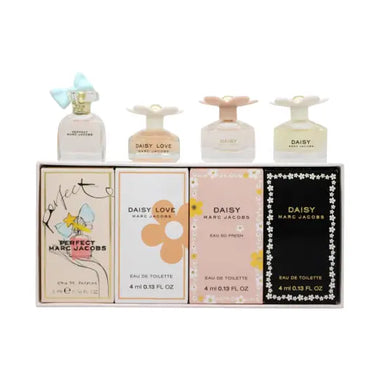 Marc Jacobs Miniatures for Women Gift Set 4ml Daisy EDT + 5ml Perfect EDP + 4ml Daisy Love EDT + 4ml Daisy Eau so Fresh