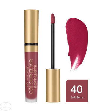 Max Factor Colour Elixir Soft Matte Lipstick 4ml - 40 Soft Berry - QH Clothing