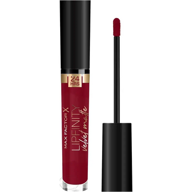 Max Factor Lipfinity Velvet Matte Liquid Lipstick 3.5ml - 90 Red Allure - QH Clothing