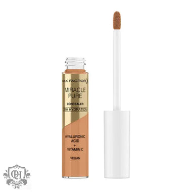 Open tube of Max Factor Miracle Pure Concealer with applicator for flawless coverage