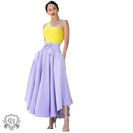 Summer Elegance Retro Solid Color Wide Hem Skirt - Quality Home Clothing| Beauty