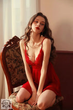 Spring Summer Mesh Long Pajamas See-through Seduction Nightdress Outerwear Gown Home Wear See-through - Quality Home Clothing| Beauty