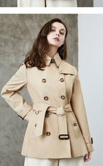 "Mid Length Trench Coat - Cotton" - QH Clothing