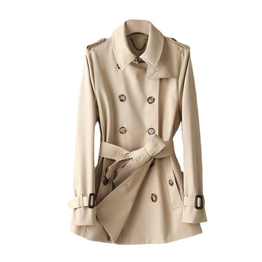 "Mid Length Trench Coat - Cotton" - QH Clothing