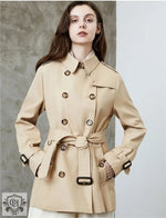 "Mid Length Trench Coat - Cotton" - QH Clothing