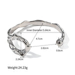 18K gold trendy simple irregular shape design bracelet - QH Clothing