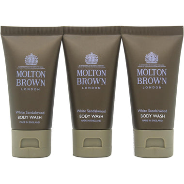 Molton Brown White Sandalwood Kroppstvål Presentset 3 x 30ml - Shower & Body Care