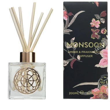 Monsoon Amber & Frankincense Diffuser 200ml - Shower & Body Care