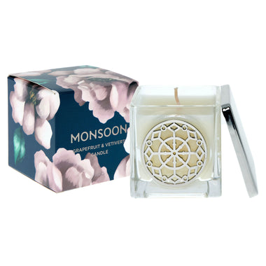 Monsoon Grapefruit & Vetiver Scented Candle 180g - Shower & Body Care