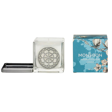 Monsoon Seaspray & Cotton Scented Candle 180g - Shower & Body Care