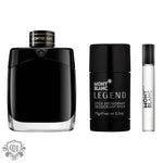 Mont Blanc Legend Eau de Parfum Gift Set 100ml EDP + 75g Deodorant Stick + 7.5ml EDP - QH Clothing