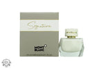 Mont Blanc Signature Eau de Parfum 50ml Spray bottle and retail packaging box display