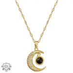 Moonlit Elegance: Diamond Projection Necklace -  QH Clothing