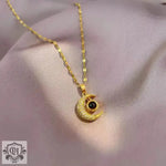 Moonlit Elegance: Diamond Projection Necklace -  QH Clothing