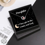 Elegant Lunar Diamond Pendant Necklace in Gift Box -  QH Clothing