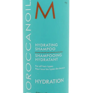 Turquoise Moroccanoil Hydrating Schampo 250ml bottle for soft, hydrated hair