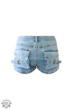 Summer Slim Fit Denim Shorts - QH Clothing