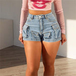 Summer Slim Fit Denim Shorts - QH Clothing