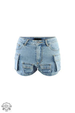 Summer Slim Fit Denim Shorts - QH Clothing