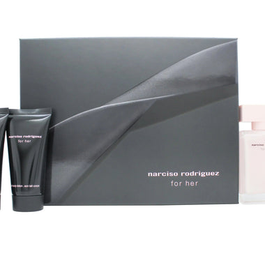 Narciso Rodriguez Narciso Rodriguez For Her Gift Set 50ml EDT + 50ml Body Lotion + 50ml Duschgel - Quality Home Clothing| Beauty