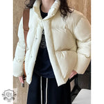 National Standard 90 White Duck down Short down Jacket Women Japanese All Matching Thickened Puffer Jacket