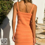 Niche Boho Knitted Cami Dress - QH Clothing