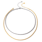 18K Gold Noble Simple Sparkling Glitter Design Necklace - QH Clothing