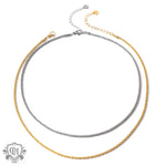 18K Gold Noble Simple Sparkling Glitter Design Necklace - QH Clothing