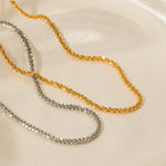 18K Gold Noble Simple Sparkling Glitter Design Necklace - QH Clothing