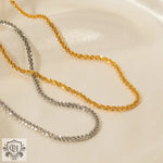 18K Gold Noble Simple Sparkling Glitter Design Necklace - QH Clothing