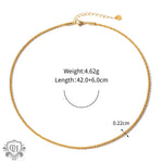 18K Gold Noble Simple Sparkling Glitter Design Necklace - QH Clothing