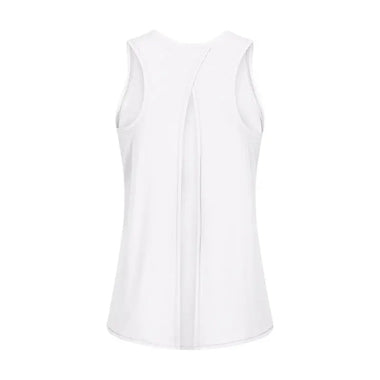 Spring Summer Nude Feel Skin Friendly Lace-up Vest Women Bow Beauty Back Loose Breathable Running Sports Blouse - Quality Home Clothing| Beauty