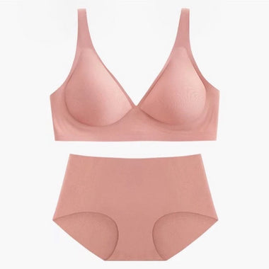 Nude Feel Seamless Bra Set - Clothing