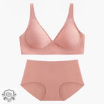 Nude Feel Seamless Bra Set - S / Pink - Clothing