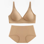 Nude Feel Seamless Bra Set - S / Yellow - Clothing