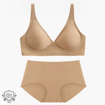 Nude Feel Seamless Bra Set - S / Yellow - Clothing