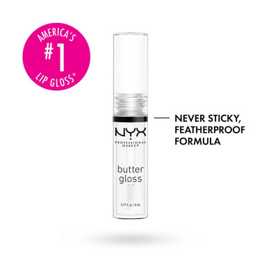 NYX Butter Gloss Lip Gloss 8ml - Clear - Cosmetics