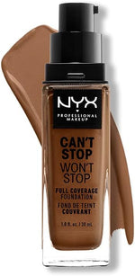 NYX Can’t Stop Won’t Stop Full Coverage 24H Foundation 30ml - Cappuccino - Cosmetics