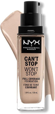 NYX Can’t Stop Won’t Stop Full Coverage 24H Foundation 30ml - Porcelain - Cosmetics